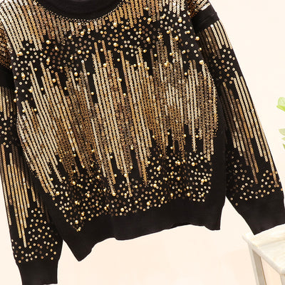 Conjunto de Pantalón y Blusa Casual con Lentejuelas y Cuentas - Image 16