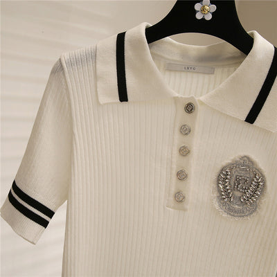 Suéter Corto con Insignia para Mujer - Image 16