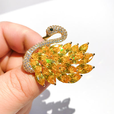 Broche Cisne de Circón Lujo Vintage Cristal - Image 9