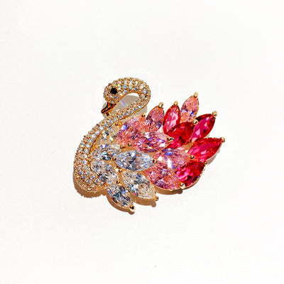 Broche Cisne de Circón Lujo Vintage Cristal - Image 13