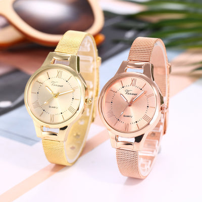 Reloj de Pulsera Mujer con Malla de Aleación y Movimiento de Cuarzo - Image 4