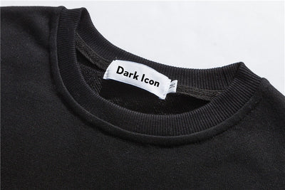 Sudadera Pareja Hip-hop Efecto Dos Piezas con Rayas - Image 13
