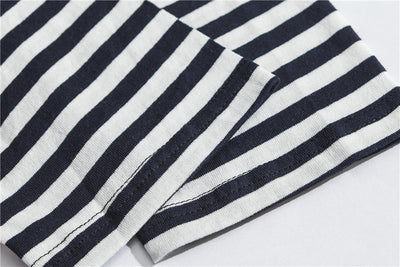 Sudadera Pareja Hip-hop Efecto Dos Piezas con Rayas - Image 16