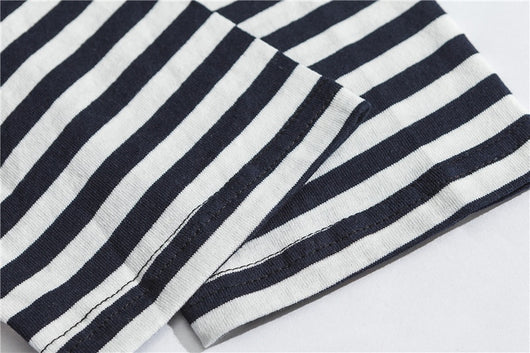 Sudadera Pareja Hip-hop Efecto Dos Piezas con Rayas - Image 16