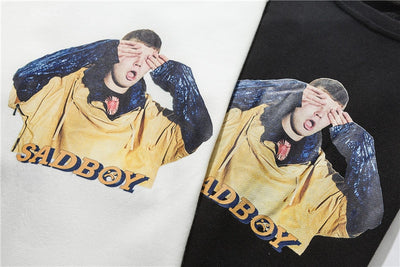 Sudadera Pareja Hip-hop Efecto Dos Piezas con Rayas - Image 20