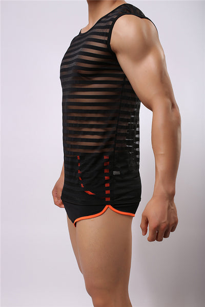 Chaleco Deportivo Elástico de Cuello Redondo con Tirantes - Image 9