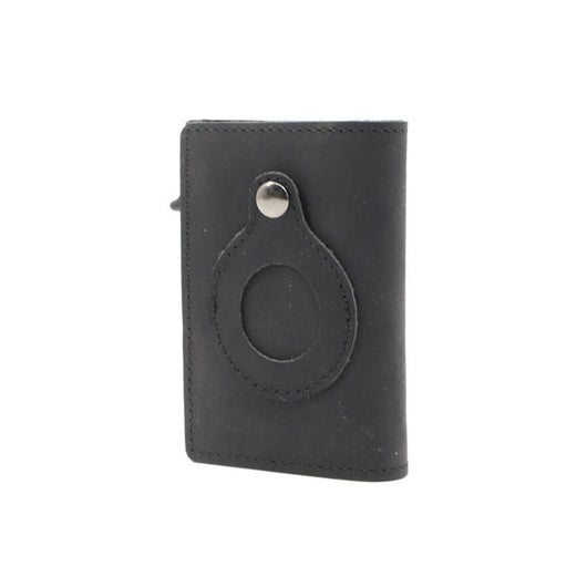 Billetera de Cuero Vintage con Extractor Automático de Tarjetas