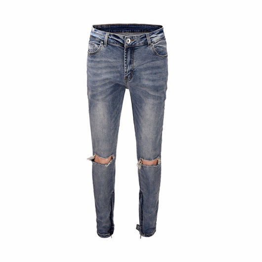 Pantalones Rotos Slim Fit - Jeans Modernos con Detalles Rasgados - Image 12