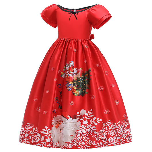 Vestido Largo Estampado Navideño - Image 13