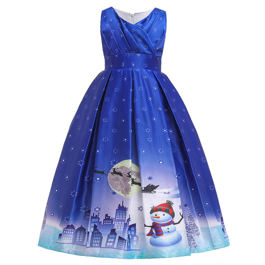 Vestido Largo Estampado Navideño - Image 15