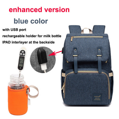 Mochila Maternal Térmica Impermeable con Carga USB y Calentador de Biberones - Image 27