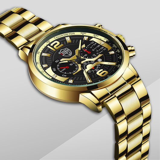 Reloj de Negocios Hombre Acero Inoxidable con Calendario Cuarzo - Image 13