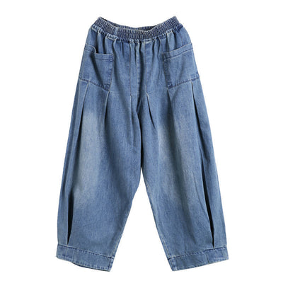Pantalones Harem Denim Talla Grande Mujer - Cómodos y Versátiles - Image 8