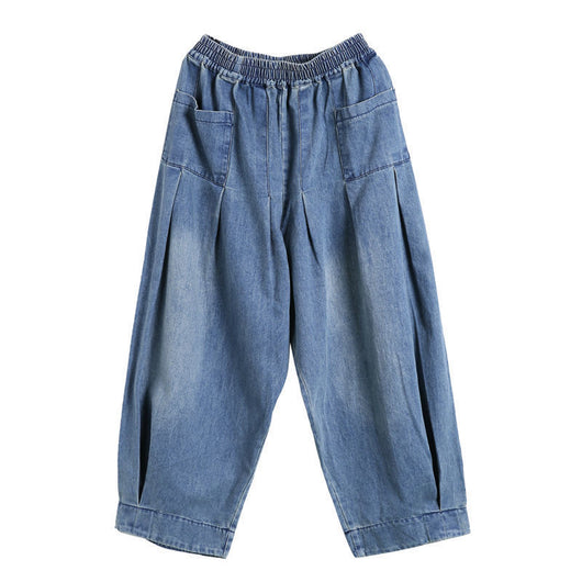 Pantalones Harem Denim Talla Grande Mujer - Cómodos y Versátiles - Image 8