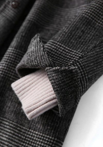 Abrigo de Lana Reversible Doble Faz Confeccionado a Mano para Mujer - Image 29