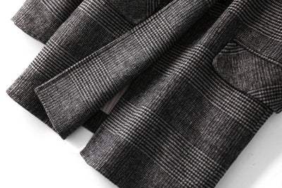 Abrigo de Lana Reversible Doble Faz Confeccionado a Mano para Mujer - Image 31