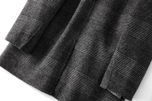 Abrigo de Lana Reversible Doble Faz Confeccionado a Mano para Mujer - Image 34