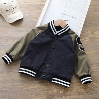 Chaqueta Deportiva de Cuello Mao para Niños - Estilo Béisbol Clásico - Image 6