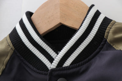 Chaqueta Deportiva de Cuello Mao para Niños - Estilo Béisbol Clásico - Image 10