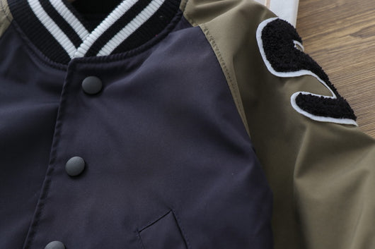 Chaqueta Deportiva de Cuello Mao para Niños - Estilo Béisbol Clásico - Image 14