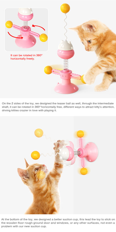 Juguete Interactivo para Gatos - Pelota Giratoria con Resorte - Image 16
