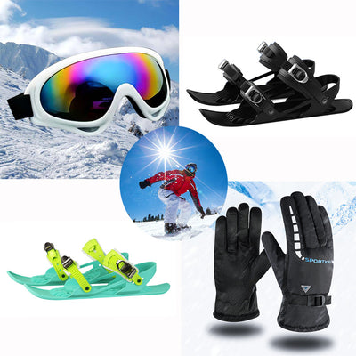 Patines Esquí Portátiles Ajustables para Nieve - Tabla Corta - Image 15