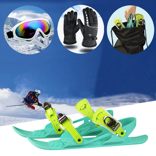 Patines Esquí Portátiles Ajustables para Nieve - Tabla Corta - Image 17