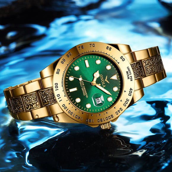 Reloj de Cuarzo con Pulsera de Acero para Hombre