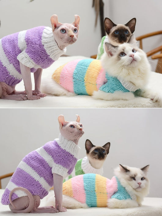 Suéter Abrigador para Gatos sin Pelo - Ropa Térmica Protectora - Image 21