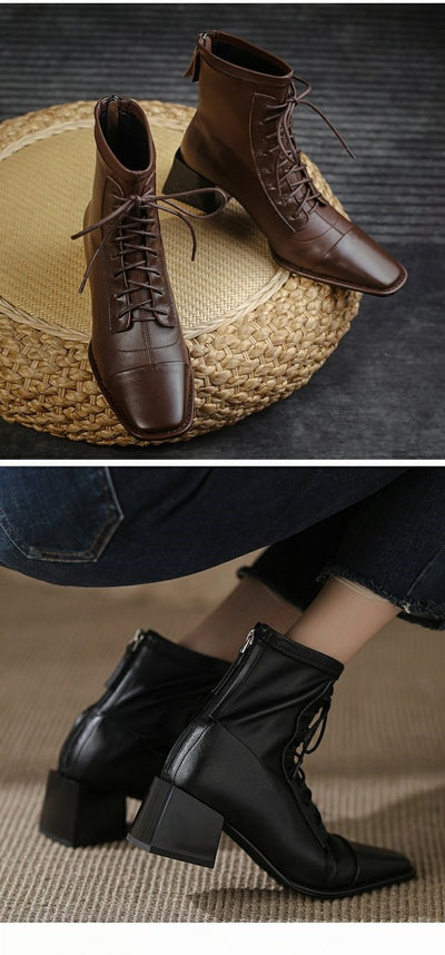 Botas Martin Negras con Cordones para Mujer - Image 6