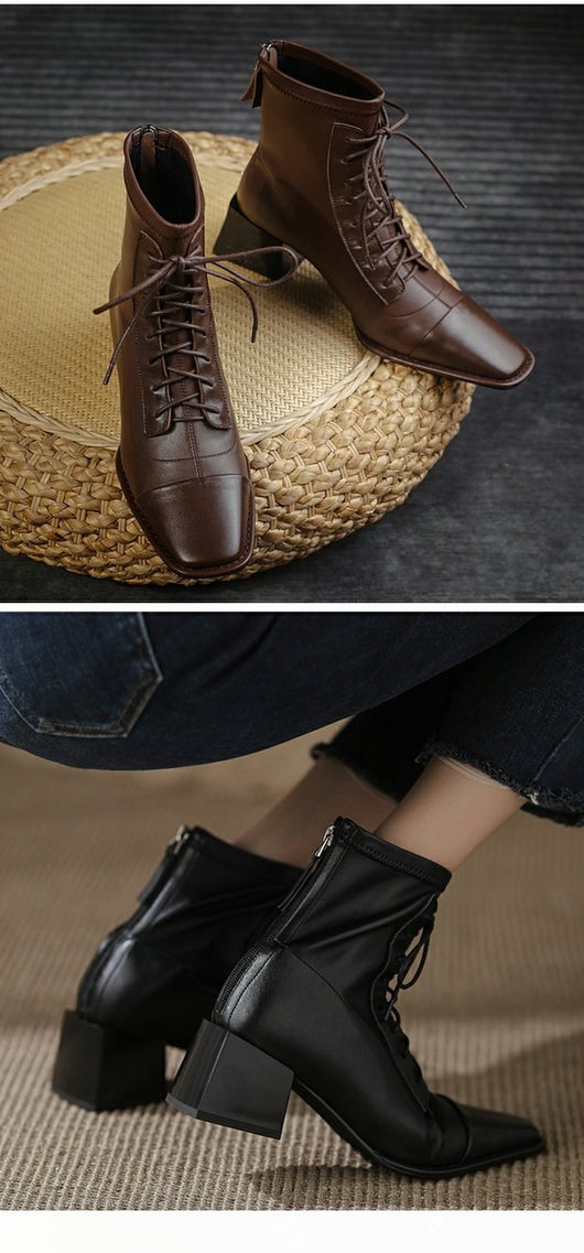 Botas Martin Negras con Cordones para Mujer - Image 6
