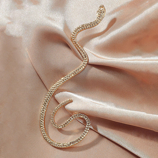 Arete Ear Cuff de Serpiente Vintage con Zirconia - Sin Perforación - Image 10