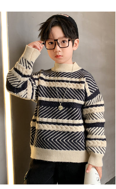 Suéter Occidental Moderno para Niños - Abrigo Invierno Estilo Actual - Image 7