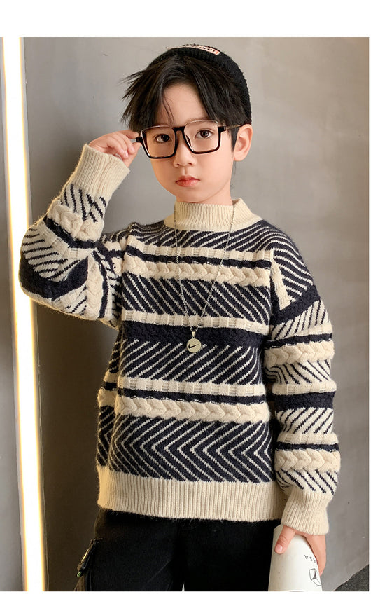 Suéter Occidental Moderno para Niños - Abrigo Invierno Estilo Actual - Image 7