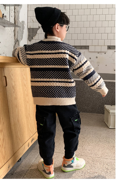 Suéter Occidental Moderno para Niños - Abrigo Invierno Estilo Actual - Image 8