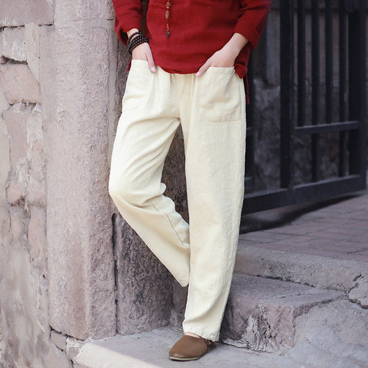 Pantalones Casuales Retro Literary - Image 21