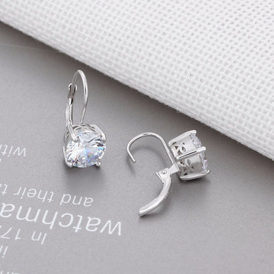 Aretes de Plata 925 con Diamantes - Diseño Minimalista Elegante - Image 10