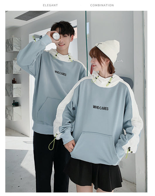 Sudadera con Capucha de Contraste y Costuras Decorativas - Image 9