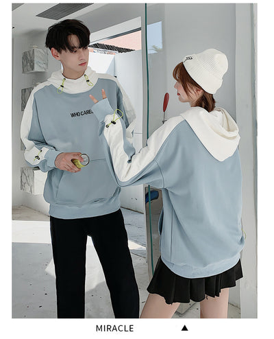 Sudadera con Capucha de Contraste y Costuras Decorativas - Image 11