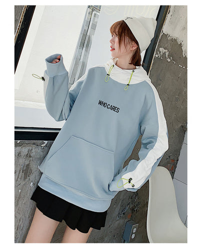 Sudadera con Capucha de Contraste y Costuras Decorativas - Image 18