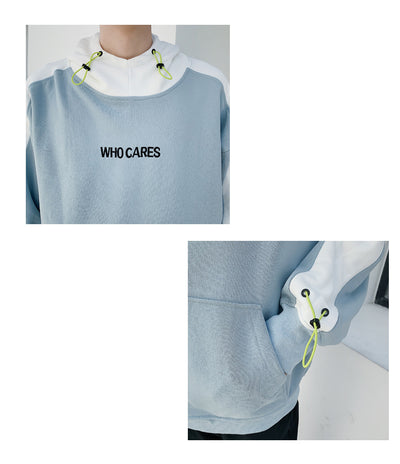 Sudadera con Capucha de Contraste y Costuras Decorativas - Image 21