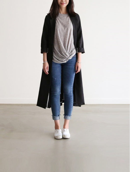 Traje Largo de Algodón y Lino para Mujer - Image 14