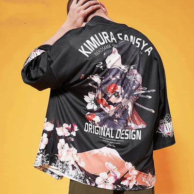 Cardigan Kimono Japonés Estilo Nacional - Image 9
