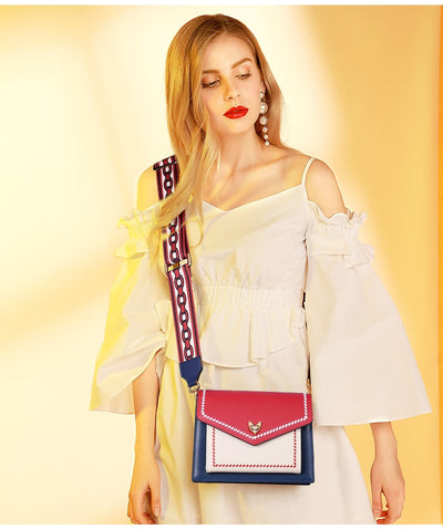 Bolso Mensajero Dorado con Correa Ancha para Mujer - Estilo Exclusivo de Hombro Único - Image 9