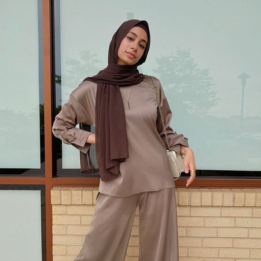 Traje Dos Piezas Elegante Estilo Oriente Medio - Image 20