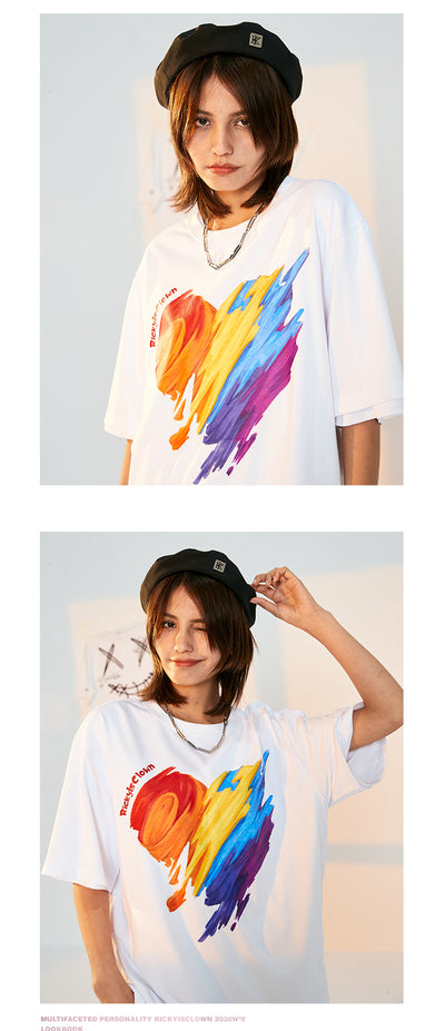 Camiseta Manga Corta Arcoíris Amor - Diseño Payaso Graffiti - Image 15