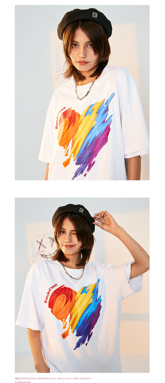 Camiseta Manga Corta Arcoíris Amor - Diseño Payaso Graffiti - Image 15