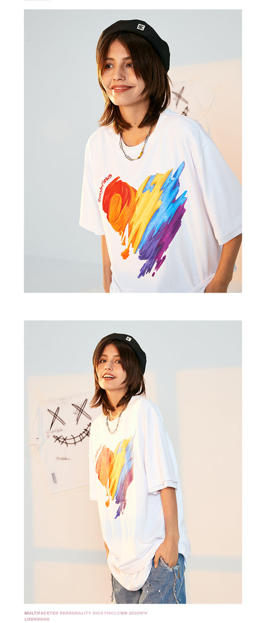 Camiseta Manga Corta Arcoíris Amor - Diseño Payaso Graffiti - Image 16