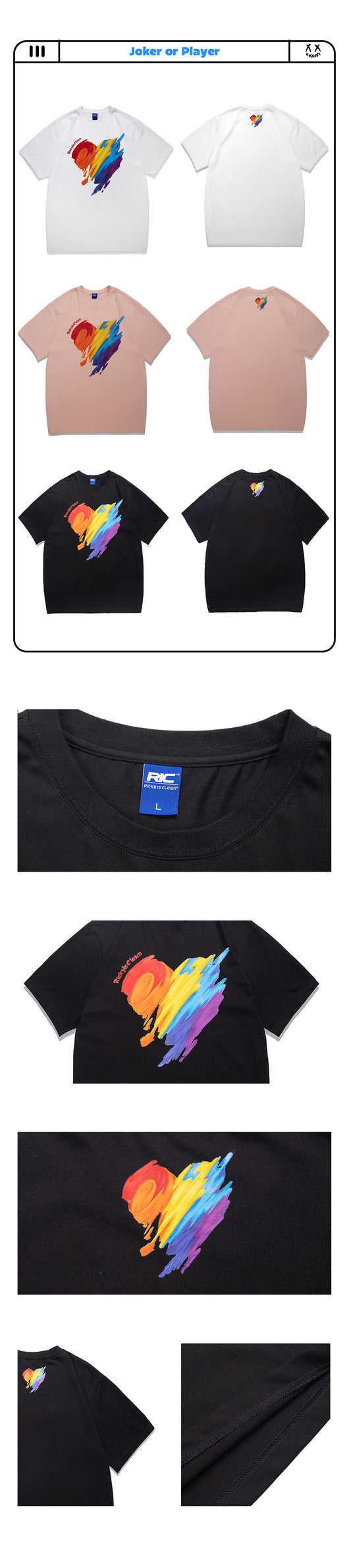Camiseta Manga Corta Arcoíris Amor - Diseño Payaso Graffiti - Image 19