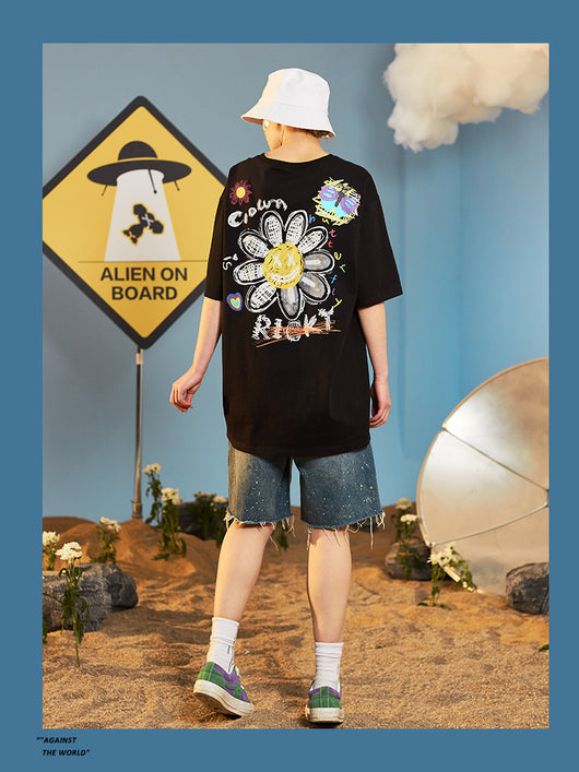 Camiseta Manga Corta Pareja Tendencia Nacional - Ropa de Verano Unisex - Image 10